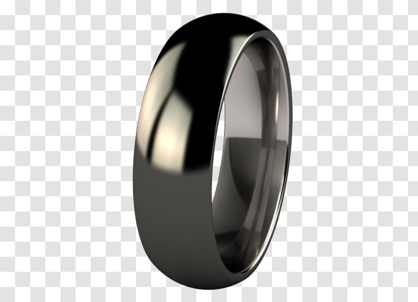 Wedding Ring Titanium Silver - Metal Transparent PNG