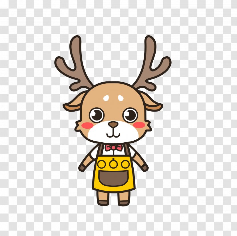 Reindeer Clip Art Antler Character Pattern - Deer - Bounty Transparent PNG