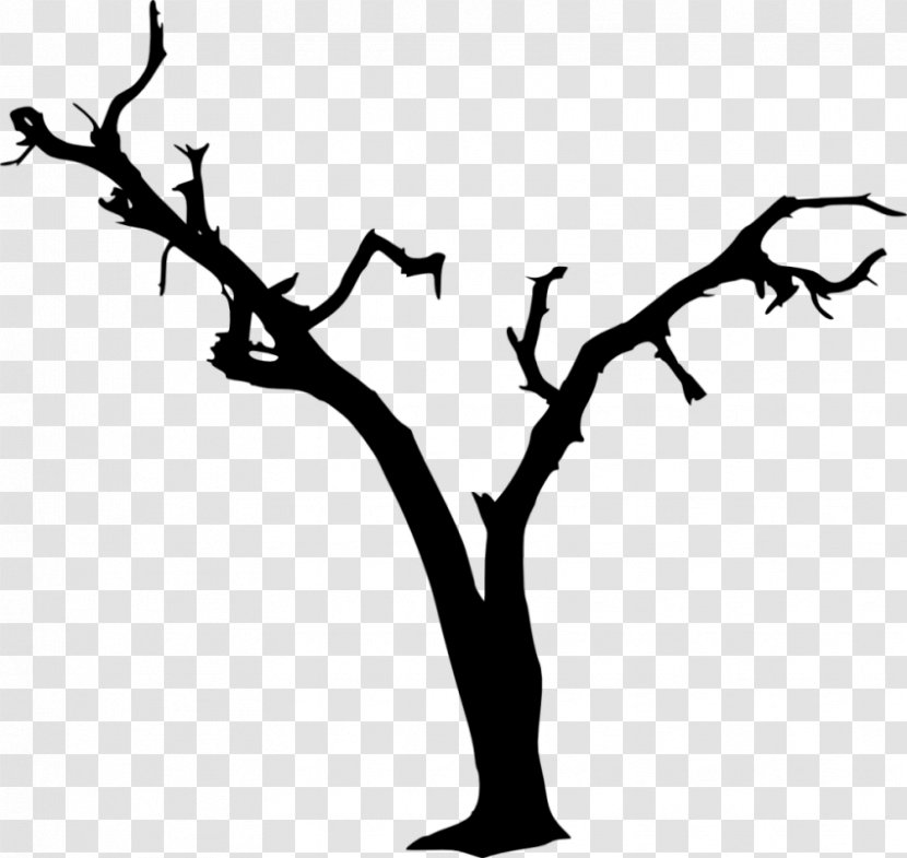 Twig Silhouette Black And White Clip Art Transparent PNG