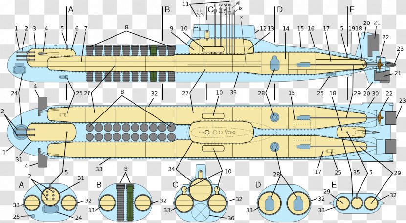 Typhoon-class Submarine Ballistic Missile Nuclear Akula-class - Military Transparent PNG