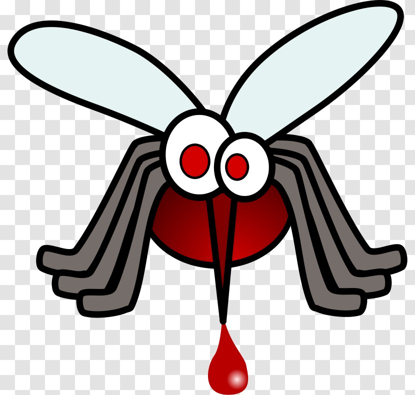 Mosquito Cartoon Drawing Clip Art - Pollinator - Blood Drop Clipart Transparent PNG