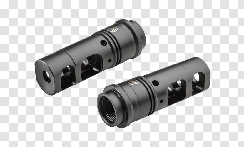 .338 Lapua Magnum Flashlight Muzzle Brake Firearm SureFire - Silhouette Transparent PNG