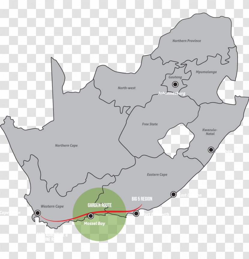 South Africa Infographic Map - Golf Day Transparent PNG