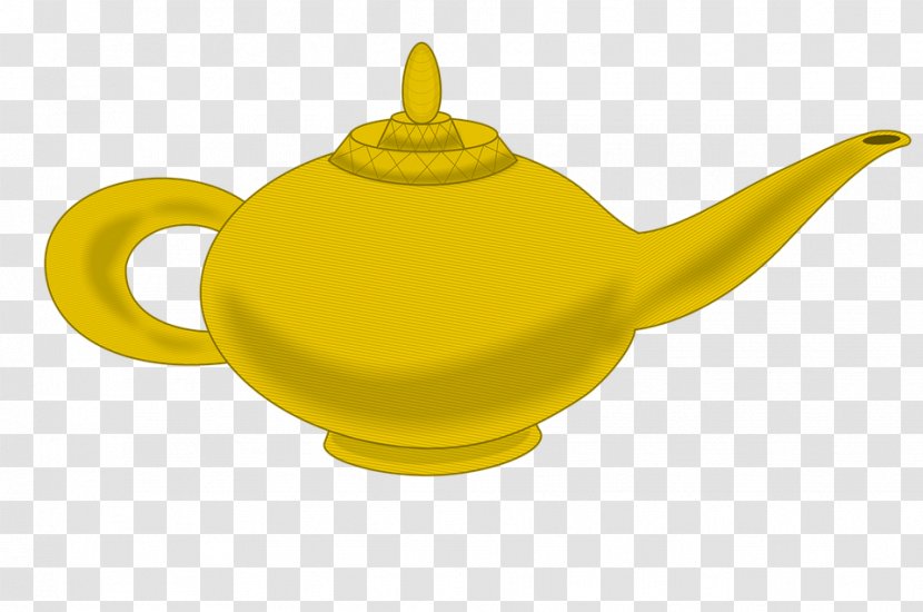 Teapot Kettle Yellow Lid Tableware Transparent PNG
