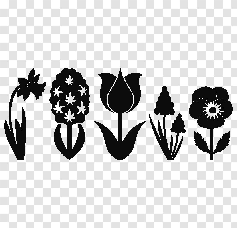 Logo Font - Silhouette - Flower Decal Transparent PNG