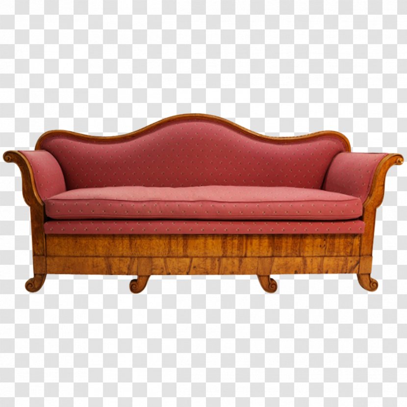 Couch Biedermeier Furniture Table Sofa Bed - Antique Transparent PNG