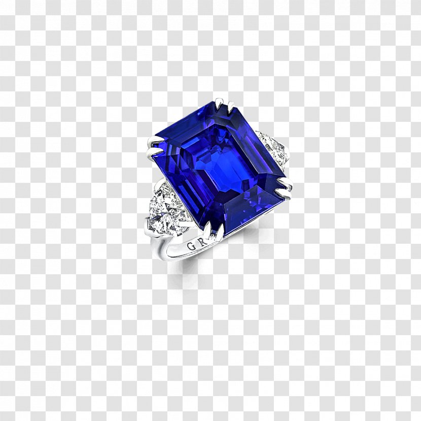 Sapphire Earring Graff Diamonds Gemstone - Diamond Cut Transparent PNG