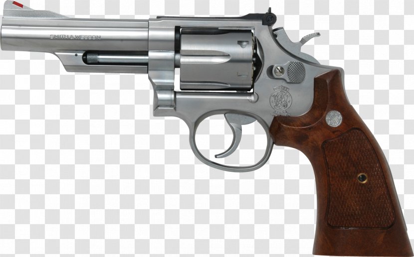 .500 S&W Magnum Smith & Wesson Model 586 .357 Revolver - 38 Special - Handgun Transparent PNG