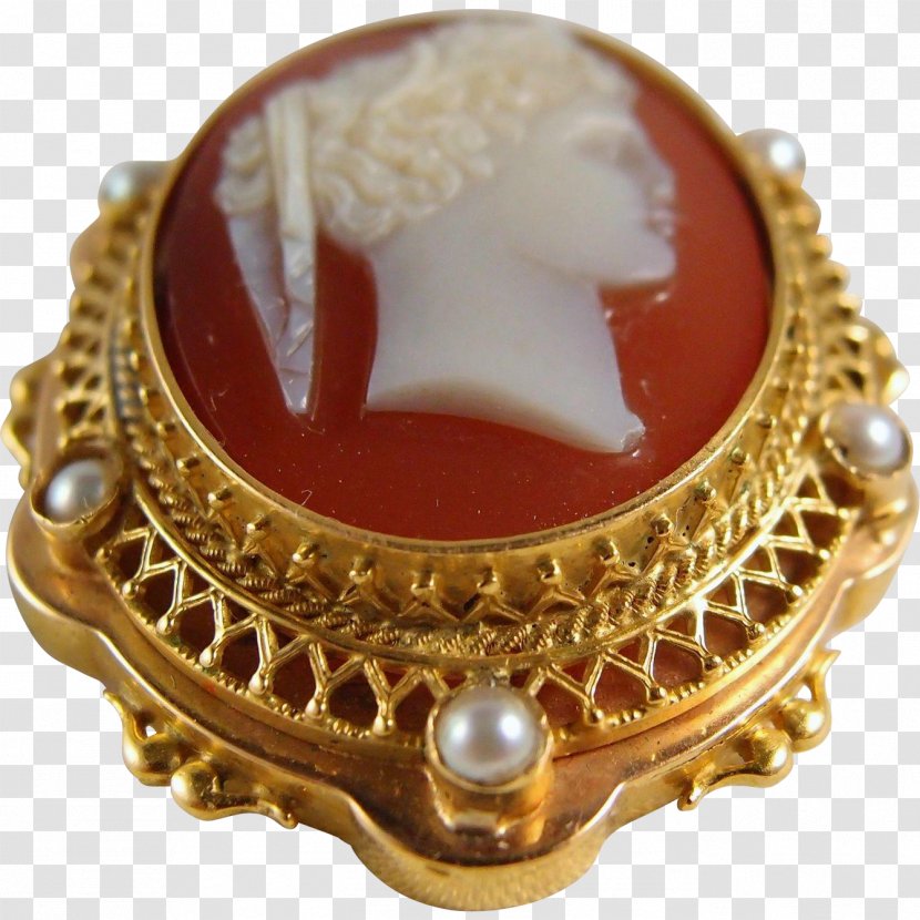 Gemstone Brooch Gold Cameo Charms & Pendants - Safety Pin Transparent PNG