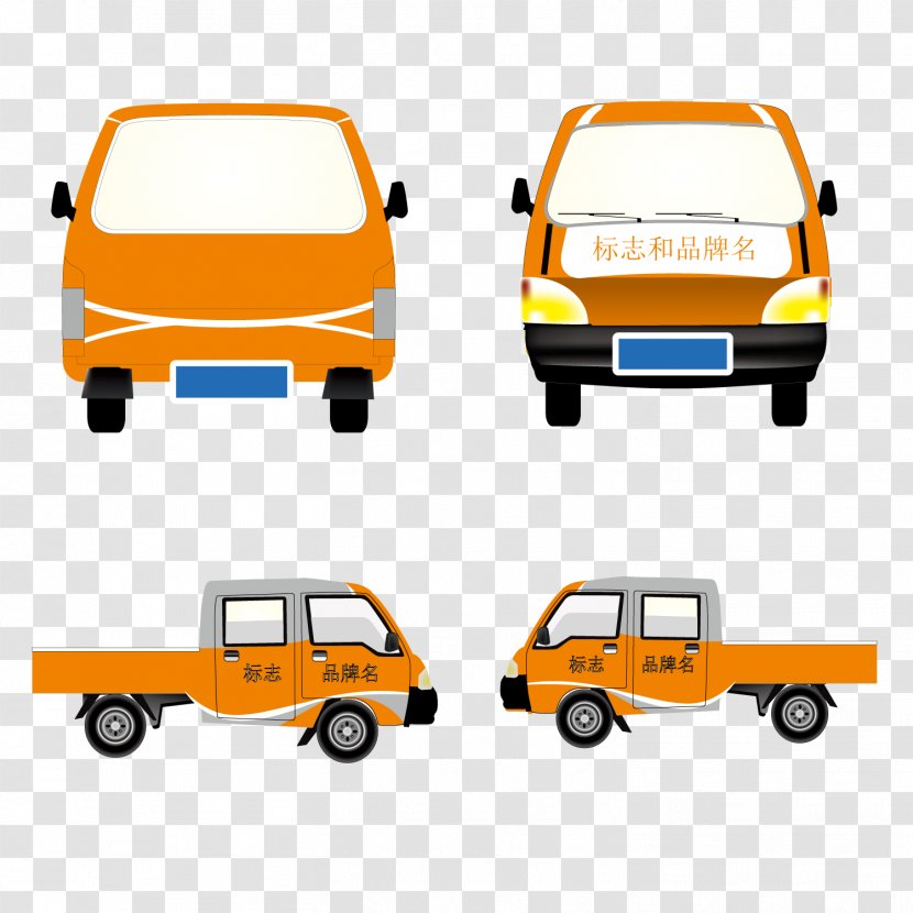 Car Advertising Sticker Gratis - Yellow - Truck Body Transparent PNG