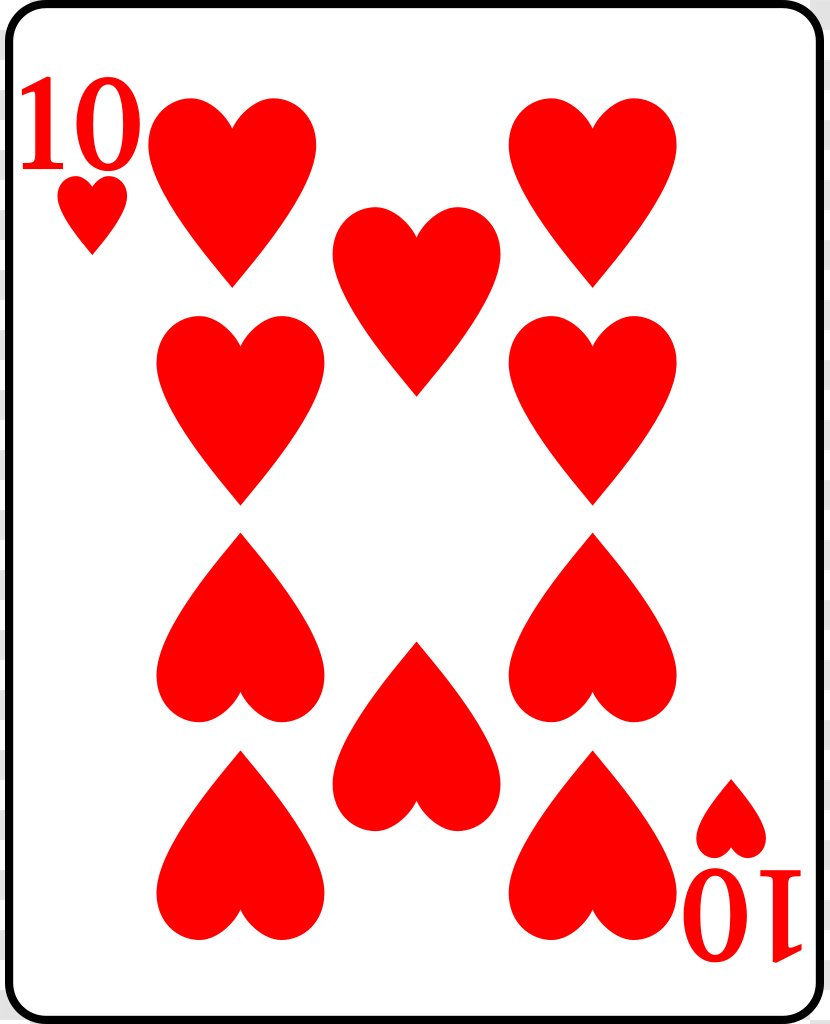 Playing Card Hearts Euchre Jack Game - Watercolor - Heart Cards Transparent PNG