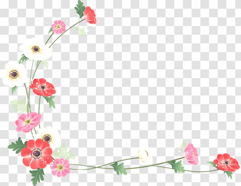 Borders And Frames Flower Watercolor Painting Clip Art - Photography - Border Transparent PNG