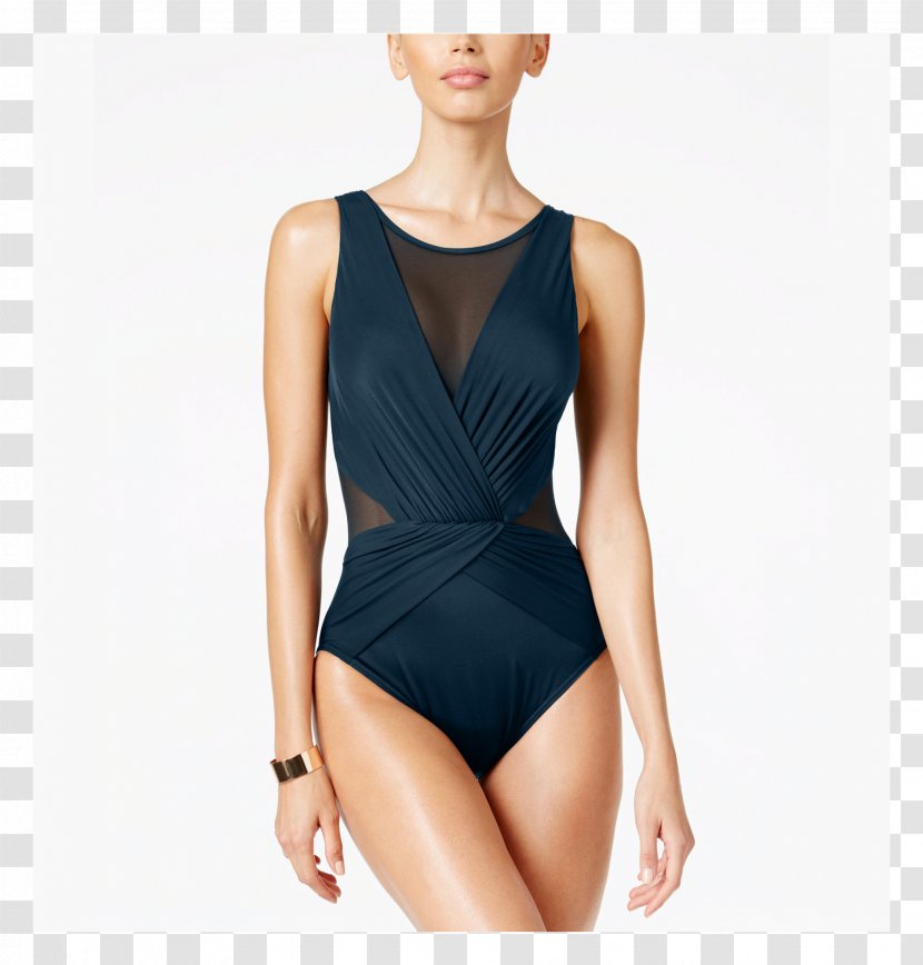 One-piece Swimsuit Tankini Woman Macy's - Flower Transparent PNG