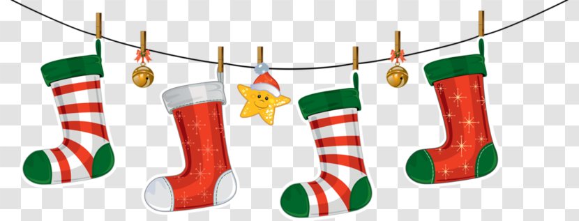 Christmas Stockings Decoration Clip Art - Card - Oblivion Cliparts Transparent PNG