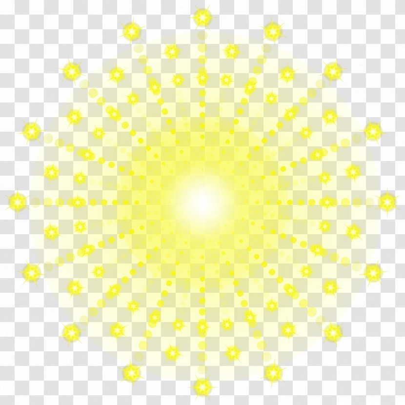 Light Circle Point Yellow Pattern - Firework Clip Art Transparent PNG