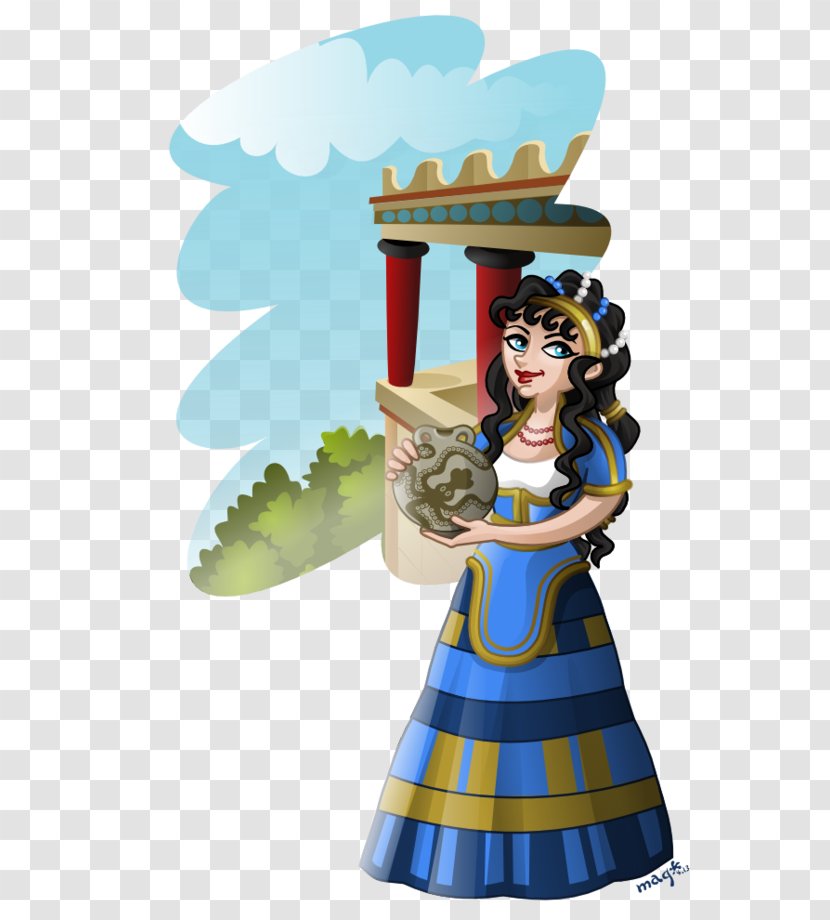 Minoan Art Civilization Figurine - Digital Transparent PNG