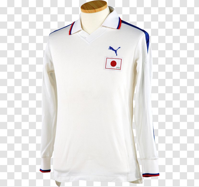 Polo Shirt Long-sleeved T-shirt Jersey Japan National Football Team - White Transparent PNG