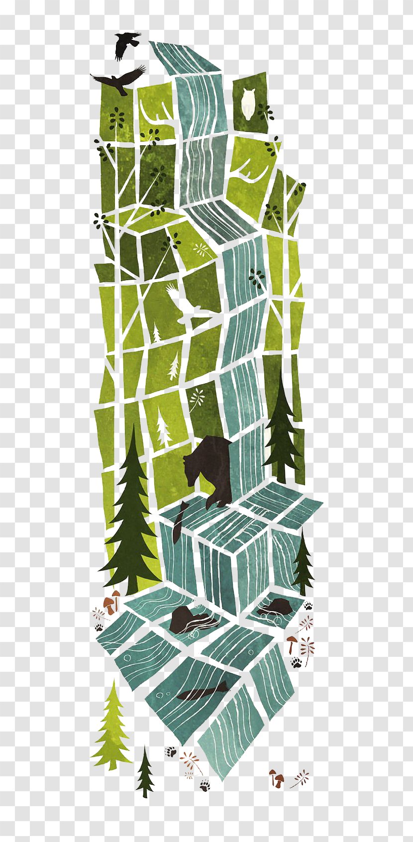 Drawing Idea Graphic Design Illustration - Architecture - Forest Transparent PNG
