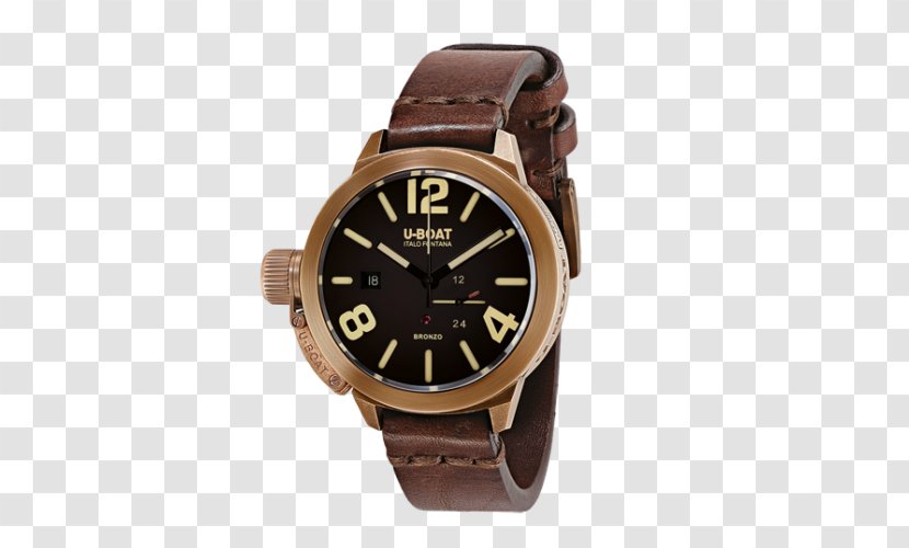 Automatic Watch Bronze U-boat Strap - Watches Of Mayfair - Mechanical Clock Transparent PNG