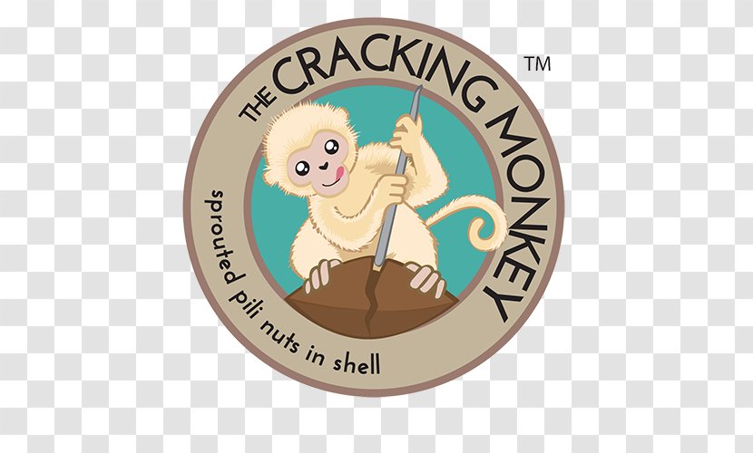 The Rising Pili Nuts, Inc Organic Food Monkey - Label - Cracking Transparent PNG