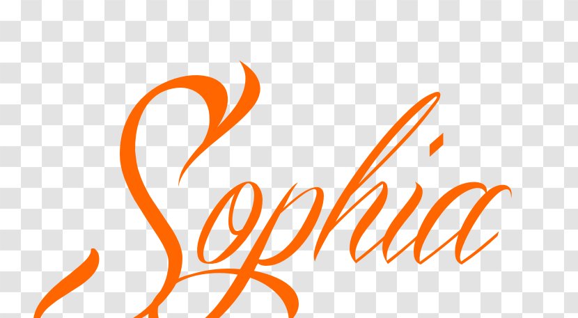 Tattoo Typeface Font Logo Lettering - Orange - Sofia Business Transparent PNG