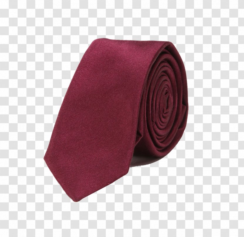 Necktie Velvet - Red - Tie Transparent PNG