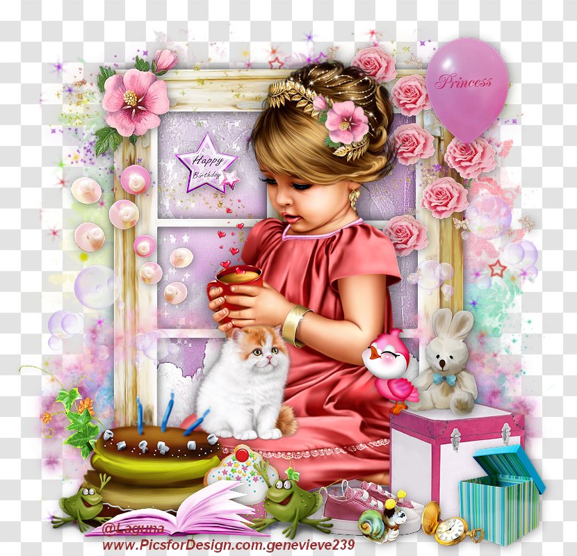 Toddler Doll Pink M Petal Infant - Toy - Little Princess Birthday Transparent PNG