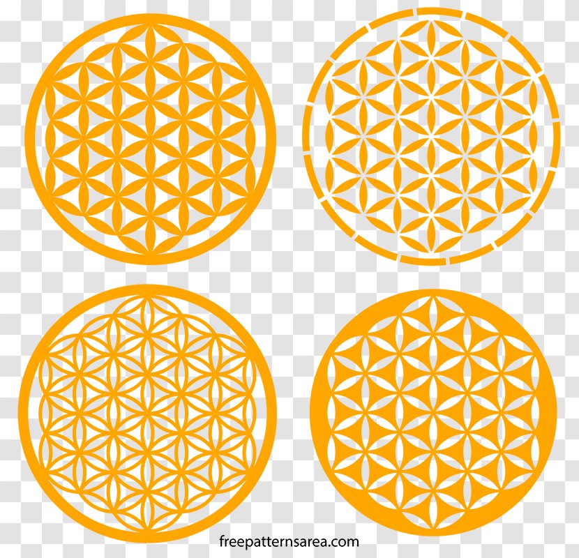Sacred Geometry Overlapping Circles Grid Symbol - Art Transparent PNG