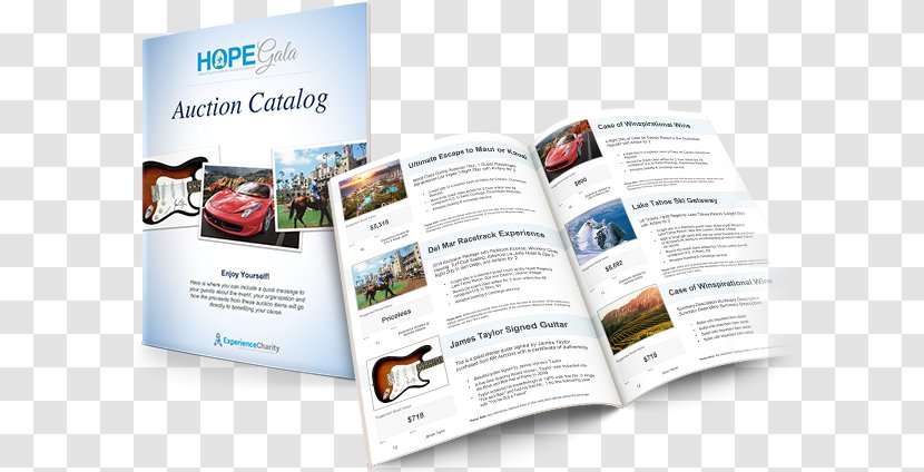 Auction Catalog Brochure Flyer - Brand - Business Template Transparent PNG