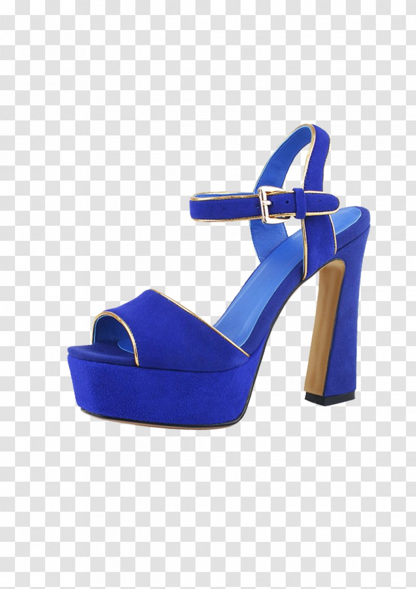 Sandal Slipper Footwear Shoe - Electric Blue - Summer Sandals Transparent PNG