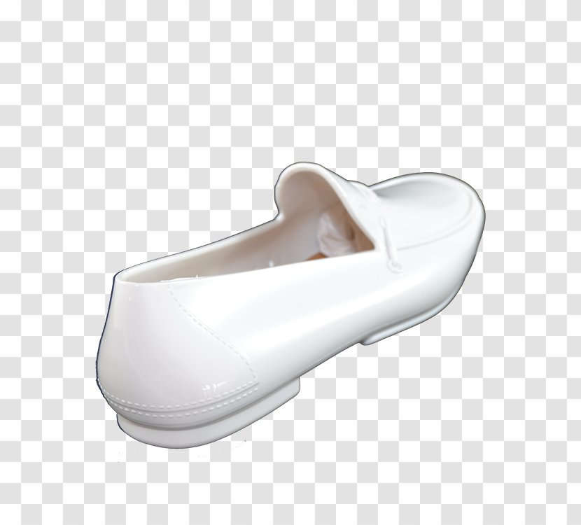 Slipper Shoe Walking - White - Design Transparent PNG