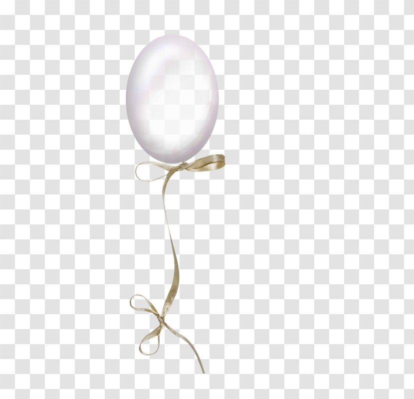 White Balloon Ribbon - Purple - Balloons Transparent PNG