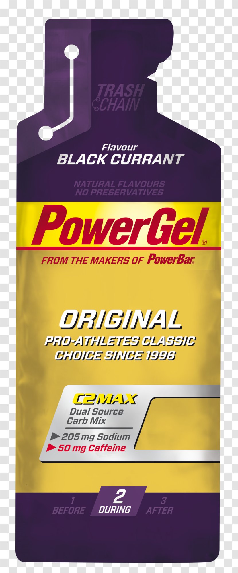 Energy Gel PowerBar GU Labs Juice Bar - Banana - Black Currant Transparent PNG
