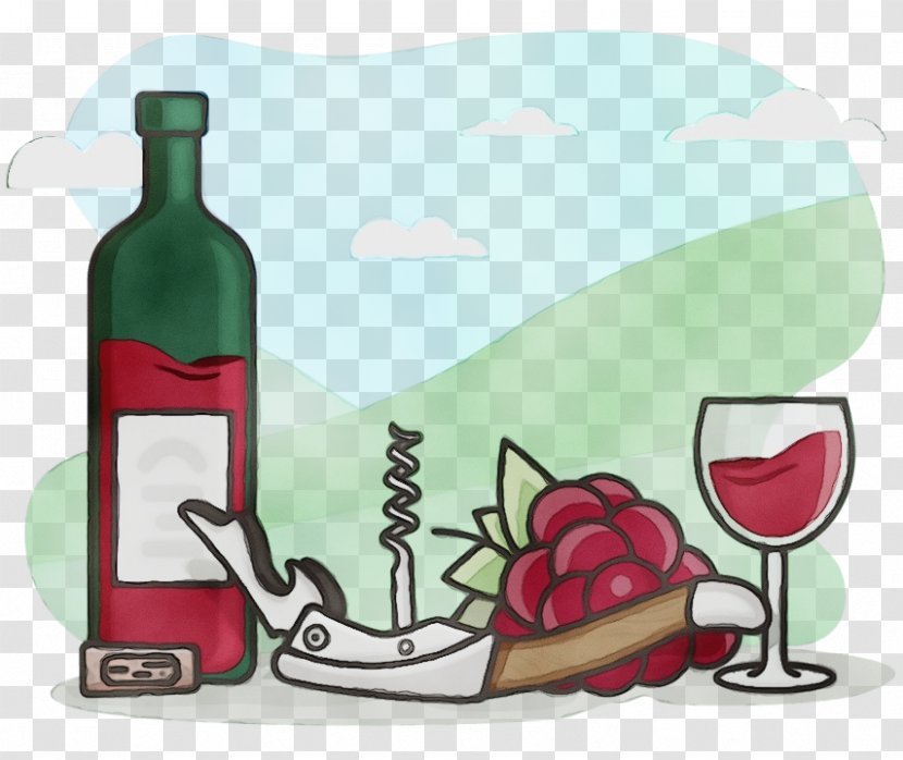 Wine Glass - Bottle - Home Accessories Transparent PNG