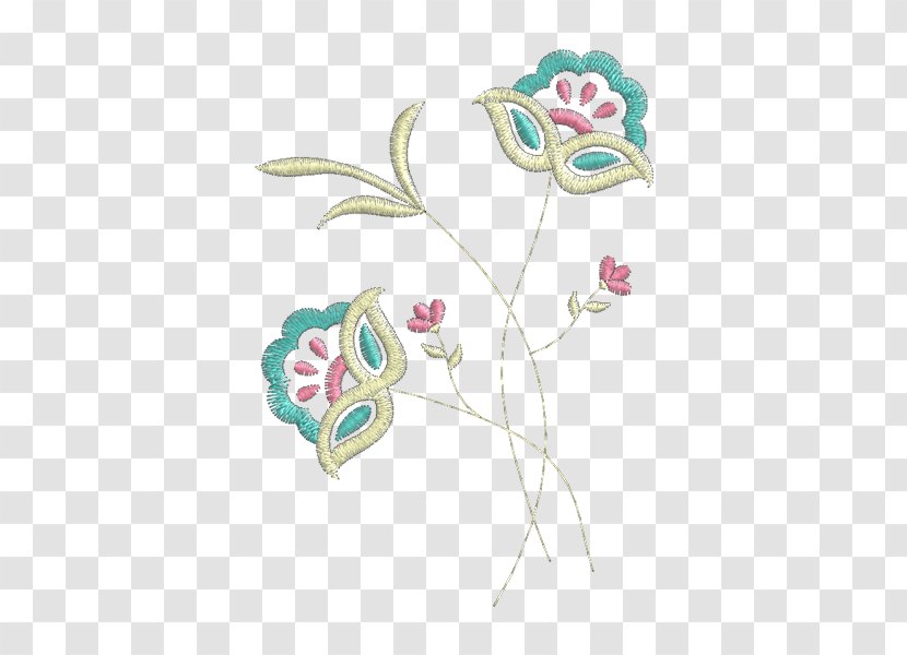 Embroidery Petal Floral Design Flower - Flowering Plant Transparent PNG