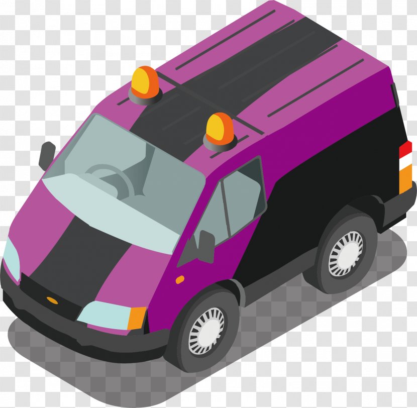 Cartoon - Motor Vehicle - Car Material Transparent PNG