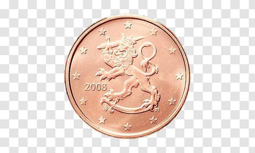 5 Cent Euro Coin Currency 1 Coins - Copper Transparent PNG