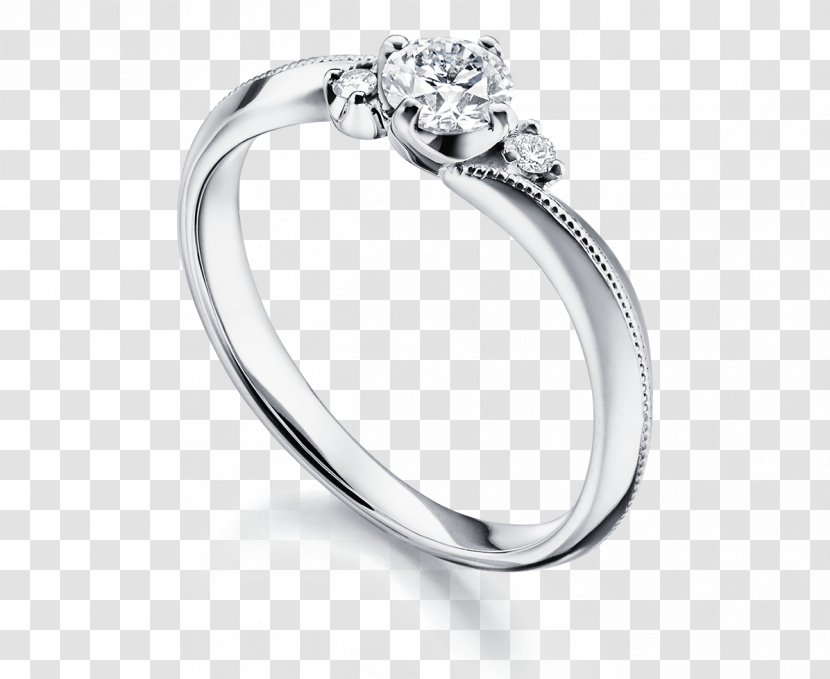 Wedding Ring Platinum Diamond - Body Jewellery Transparent PNG