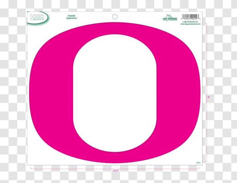 University Of Oregon Ducks Football Track And Field Decal - Logo - Duck Transparent PNG