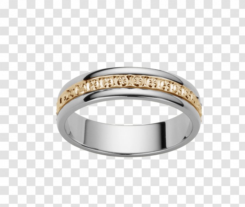 Wedding Ring Gold Jewellery Diamond Białe Złoto - Platinum Transparent PNG