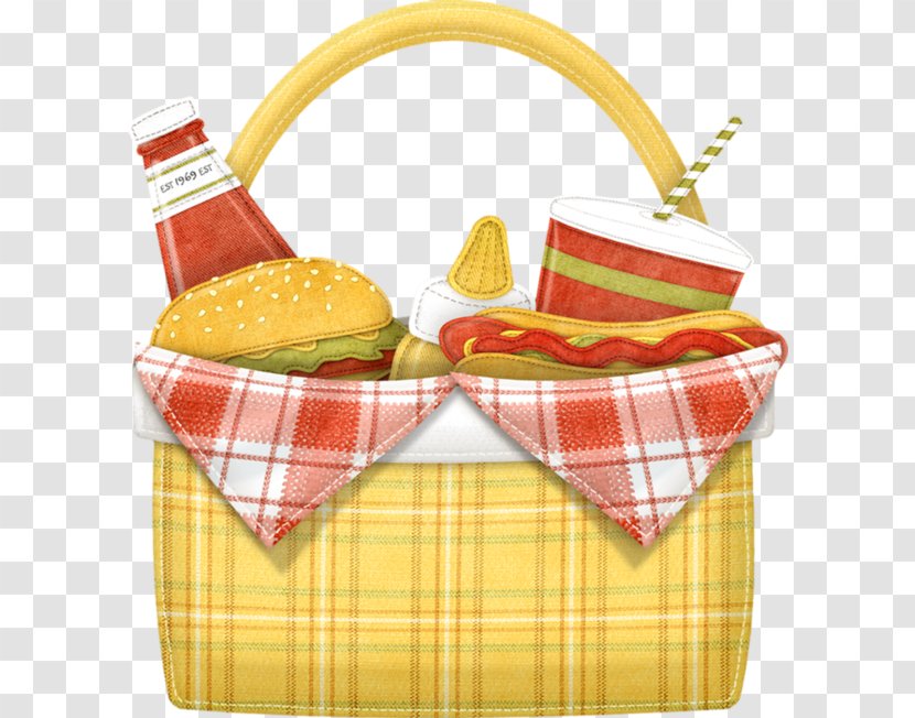 Picnic Baskets Barbecue Camping Clip Art - Gift Basket Transparent PNG