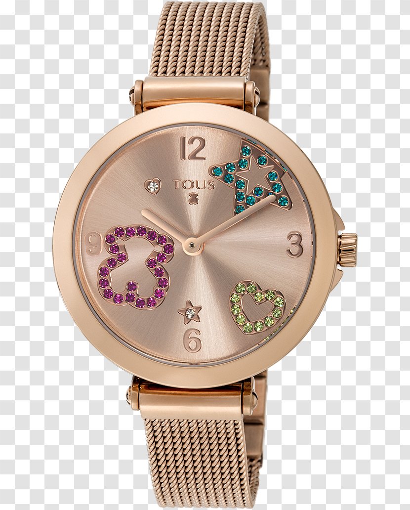 Tous Clock Jewellery Watch Bitxi - Gold Transparent PNG