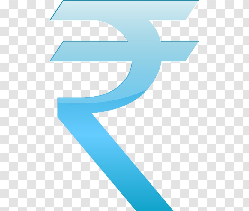 Indian Rupee Sign Symbol - Aqua - Pic Transparent PNG