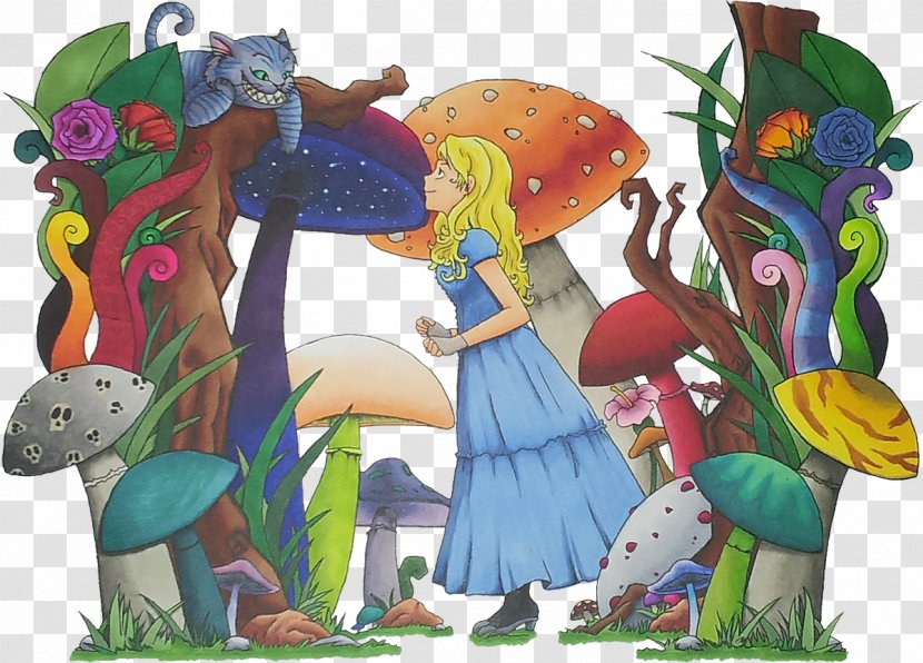 Alice's Adventures In Wonderland 30 January Fiction Horse - Tree - Alice Mushroom Transparent PNG