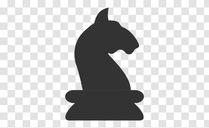 Chess Piece Black & White Knight Pin - Chinese Transparent PNG