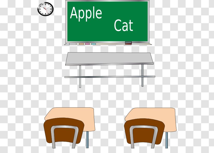 Table Chair Class Desk Frankie Stein - Classroom Transparent PNG