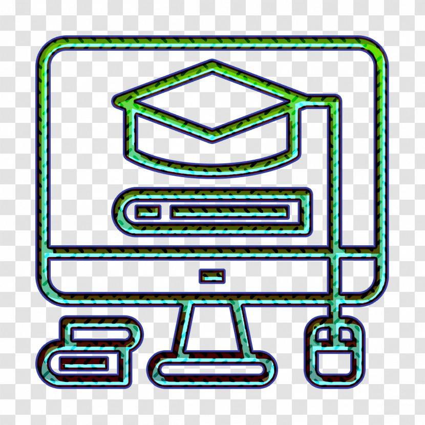 School Icon Book And Learning Icon Mortarboard Icon Transparent PNG