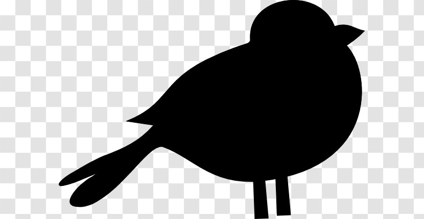 Bird Clip Art - Black And White - Blackbird Cliparts Transparent PNG