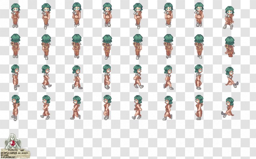 Sprite Template Animation OpenGameArt.org 2D Computer Graphics - 2d Game Character Sprites Transparent PNG