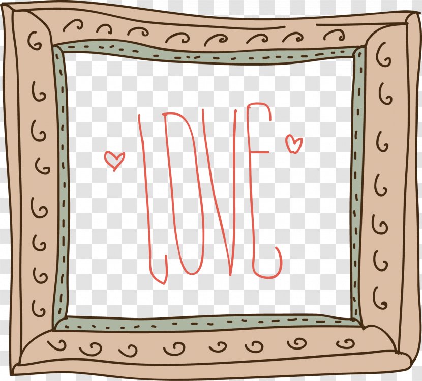 Wedding Invitation Cartoon - Love Frame Transparent PNG